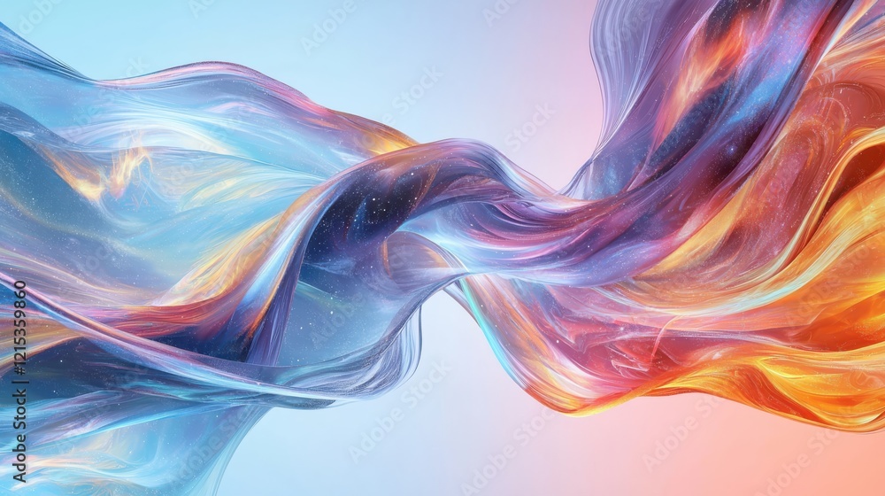 Poster mesmerizing cosmic swirls abstract space gigapixel background digital art vibrant gradients otherwor
