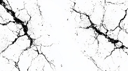 Fototapeta premium Cracked white surface texture background