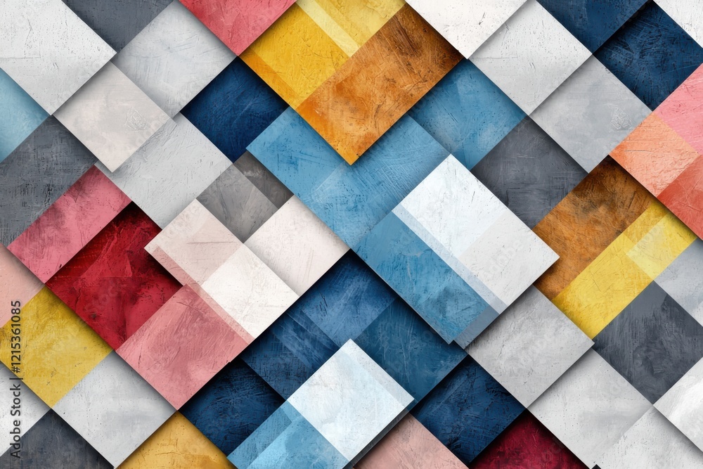 Poster modern geometric pattern composition overlapping circles abstract artwork digital design contemporar