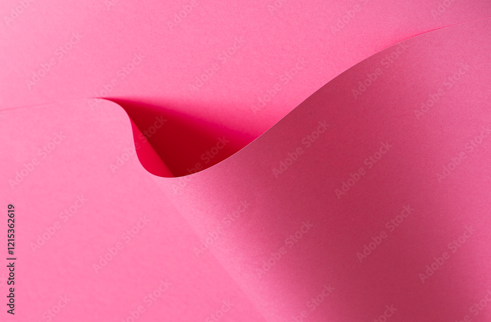Aufkleber Pink paper background with a smooth matte surface and soft pastel tones. Vibrant magenta and fuchsia hues create a fresh, cheerful, and elegant design with a stylish, minimalistic, and polished