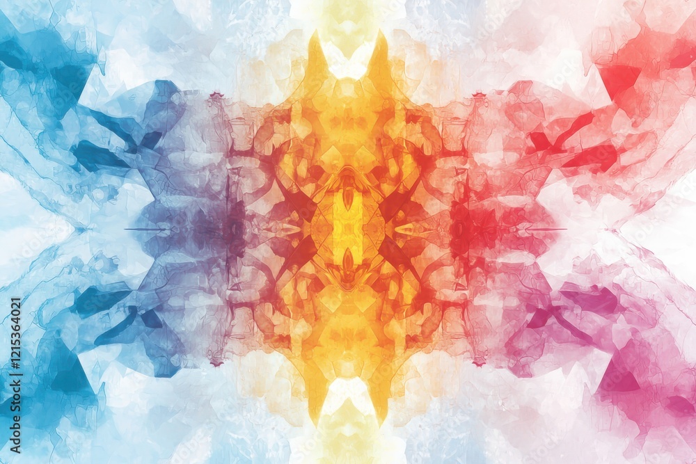 Poster psychedelic rorschach inkblot art exploration abstract digital gallery colorful patterns creative st