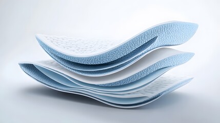 Layered Material Cross Section Showing Internal Structure