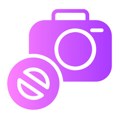 no camera gradient icon