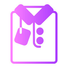 Shirt gradient icon