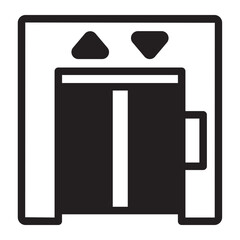 elevator glyph icon