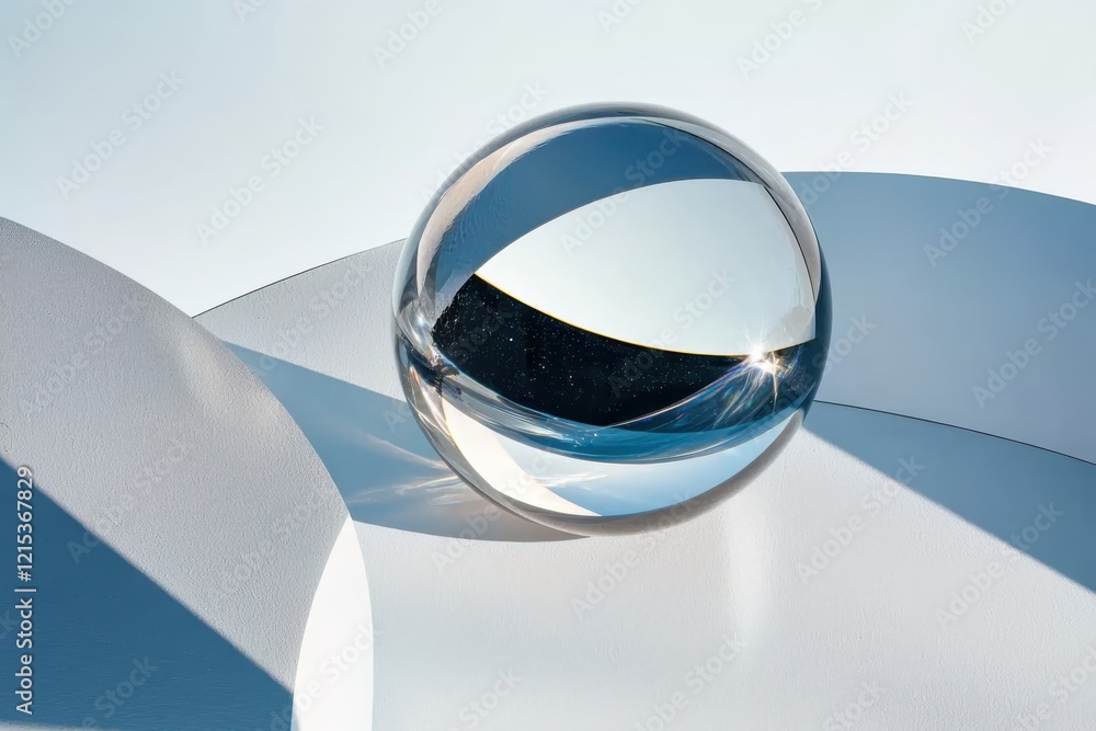 Poster abstract sphere composition minimalist studio high-resolution image tranquil environment close-up pe