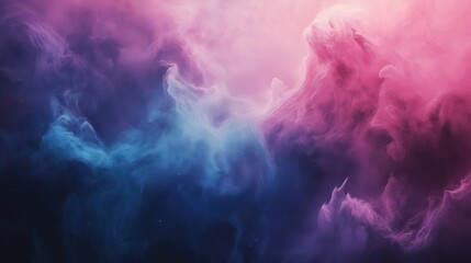 Abstract vibrant nebula blending deep blue and magenta hues with soft gradients