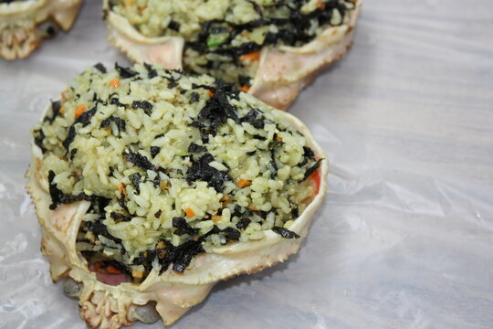 Korean crab shell fried rice
Ge-ddakji bokkeumbap