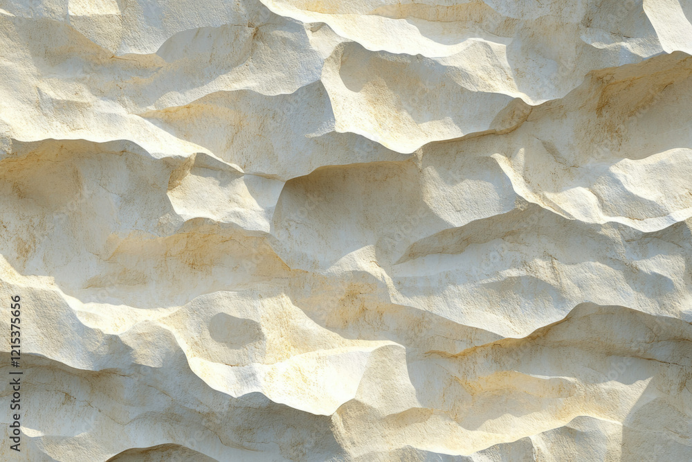 Aufkleber abstract textured background resembling a light beige, undulating rock surface with shadows.