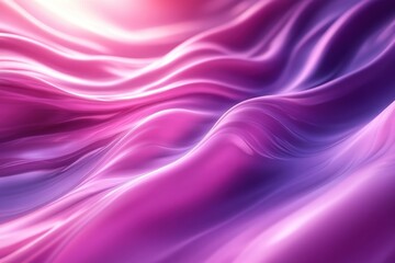 Fototapeta premium Colorful flowing fabric texture with soft waves and smooth gradients in purple hues