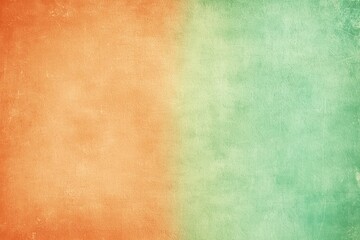 Fototapeta premium Tangerine to mint gradient, soft and subtly textured