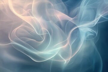Obraz premium Soft wisps of pastel colors blend seamlessly in an ethereal display of flowing textures