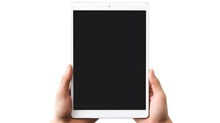 Hands Holding A Tablet