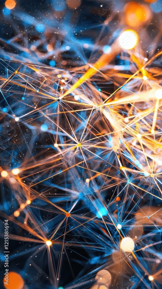 Poster dynamic data flow visualization digital art abstract environment colorful connectivity gigapixel det