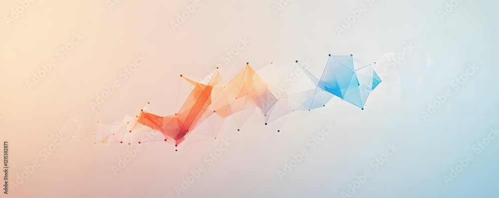 Poster abstract design featuring vibrant colors flowing in harmonious patterns, creating visual interest an