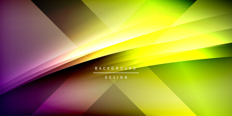 Expressive poster with shadow lines. Features technology, minimalist, and business themes, bright vibrant color schemes