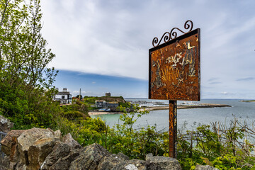 Views while walking along the cliff of Howth Head Dublin North.Howth, Dublin, Ireland