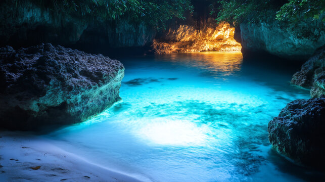 Beautiful island cave
