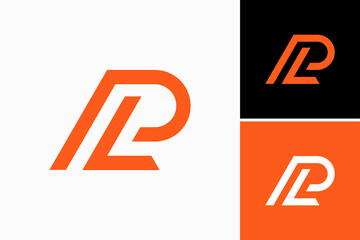letter PL logo design vector