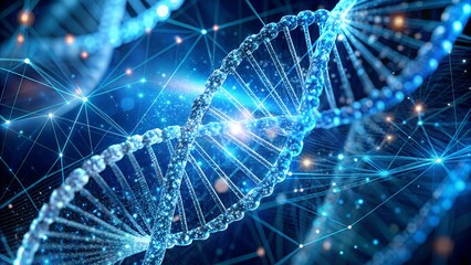 background with dna molecule