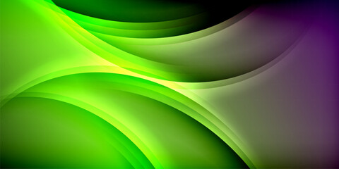 Expressive poster with shadow lines. Features technology, minimalist, and business themes, bright vibrant color schemes