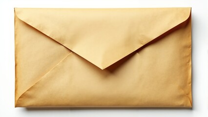 Creative brown envelope waiting for a special delivery in a modern workspace setting