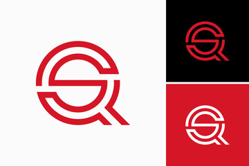 letter QS logo design vector
