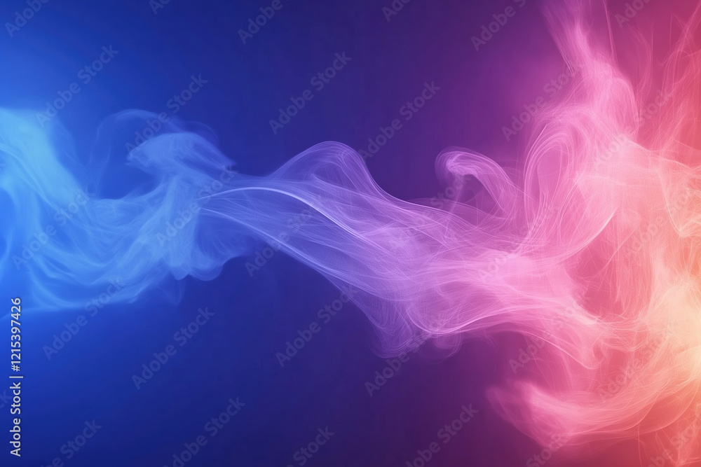 Aufkleber colorful swirling smoke effect on a dark background creating a dynamic visual experience