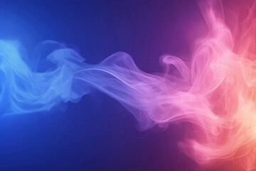 Fototapeta premium Colorful swirling smoke effect on a dark background creating a dynamic visual experience
