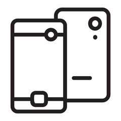 smartphone line icon