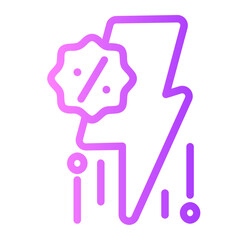 Flash Sale gradient icon