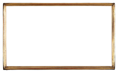 Old picture frame in PNG format on a transparent background.