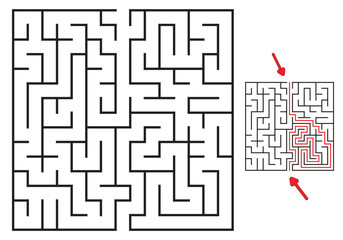 Kids riddle maze puzzle labyrinth vector 