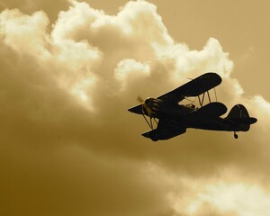 biplane in the sky © Pallavi