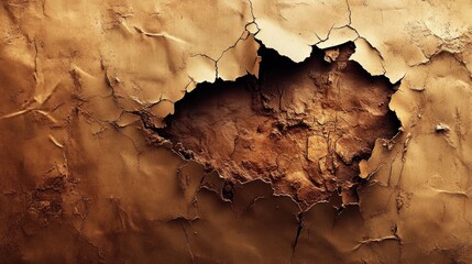 Cracked, peeling paint reveals texture; grunge background