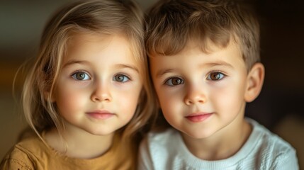 Little boy and girl