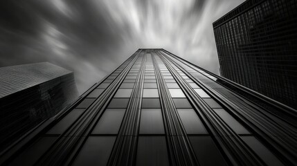 Fototapeta premium Modern skyscrapers reaching for the sky in chicago