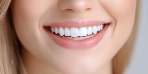 Woman with a white smile