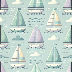 SAILBOAT SHIP DESIGN PRINT IN VECTOR