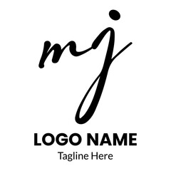 Initial handwriting or handwritten logo for identity. Logo with signature and hand drawn style.Handwriting logo vector templates. Hand drawn Calligraphy lettering Vector illustration.