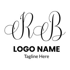 Initial handwriting or handwritten logo for identity. Logo with signature and hand drawn style.Handwriting logo vector templates. Hand drawn Calligraphy lettering Vector illustration.