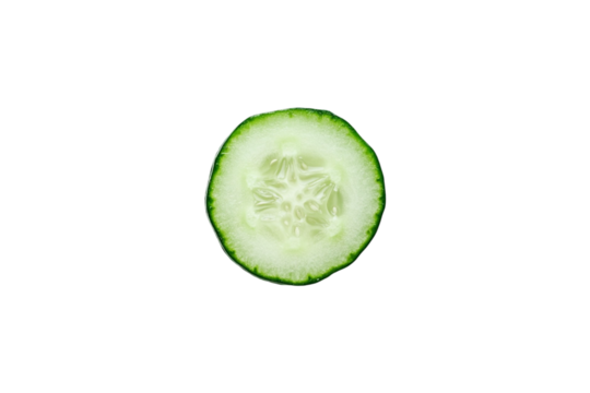 Cucumber Slice Closeup Green Fresh Vegetable,