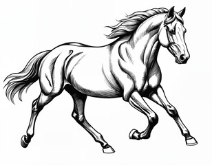 Obraz premium horse illustration