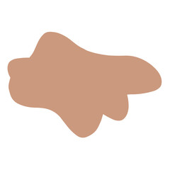 Abstract Organic Shape in Warm Tone