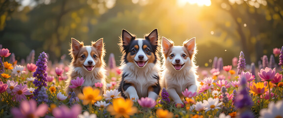 Puppies, Playing, Nature, Happy, Background