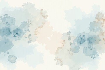 Obraz premium Watercolor background of spring sky, soft pastel colors, calming atmosphere, tracing paper