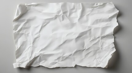 Crinkled white paper texture