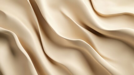 Obraz premium Draped fabric, soft beige hues