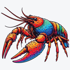 Crawfish Daddy stock illustration
