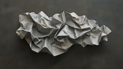 Obraz premium Abstract crumpled fabric sculpture